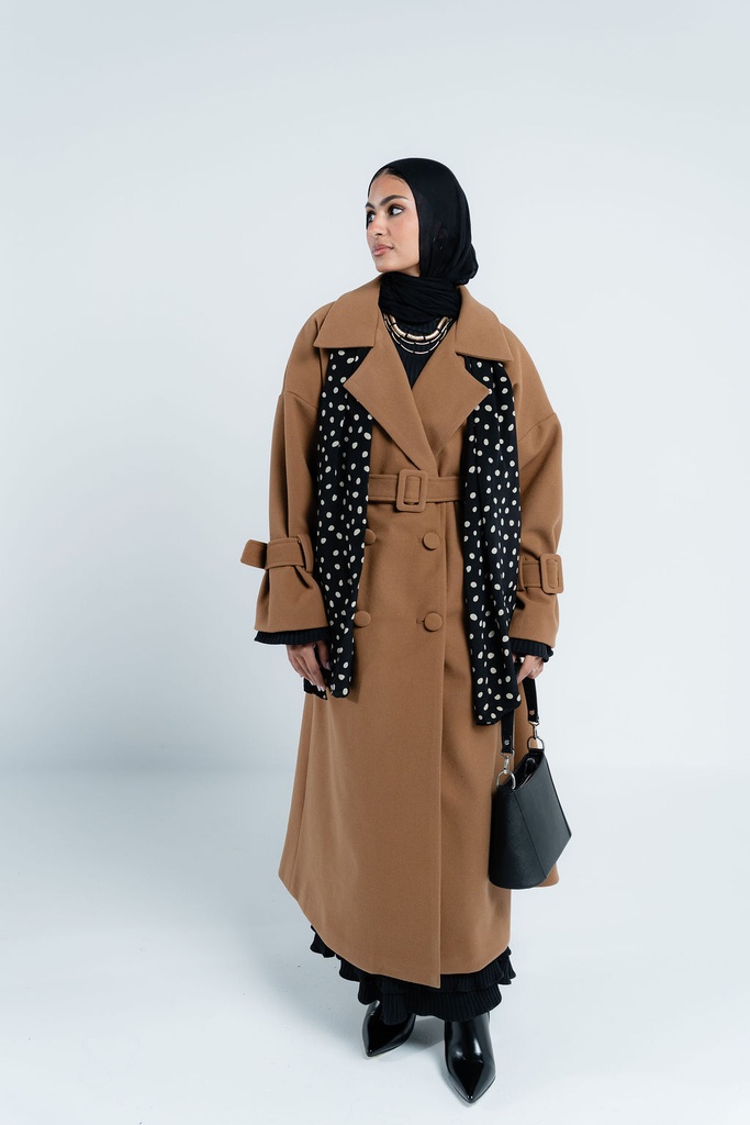 Camel Rue Trench Coat  