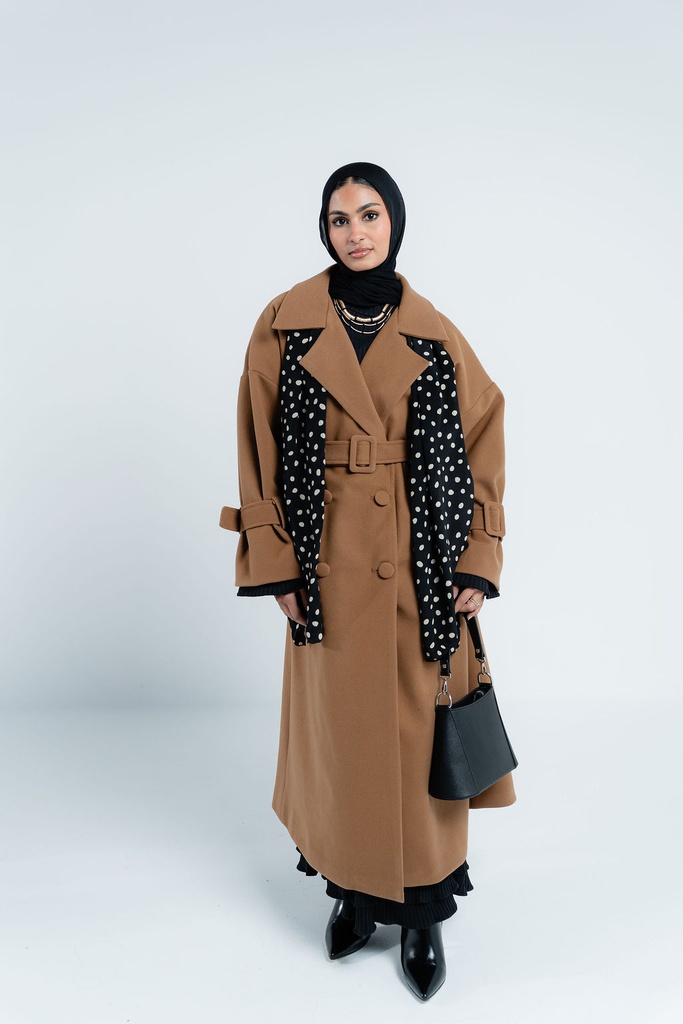 Camel Rue Trench Coat  