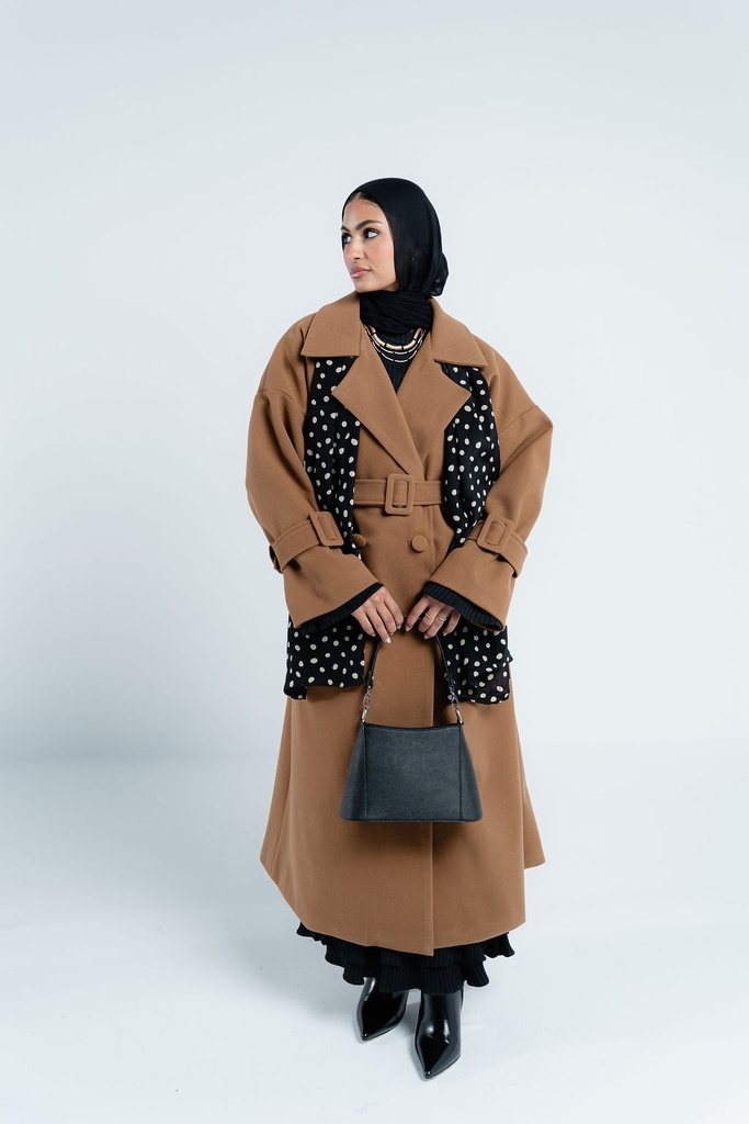 Camel Rue Trench Coat  