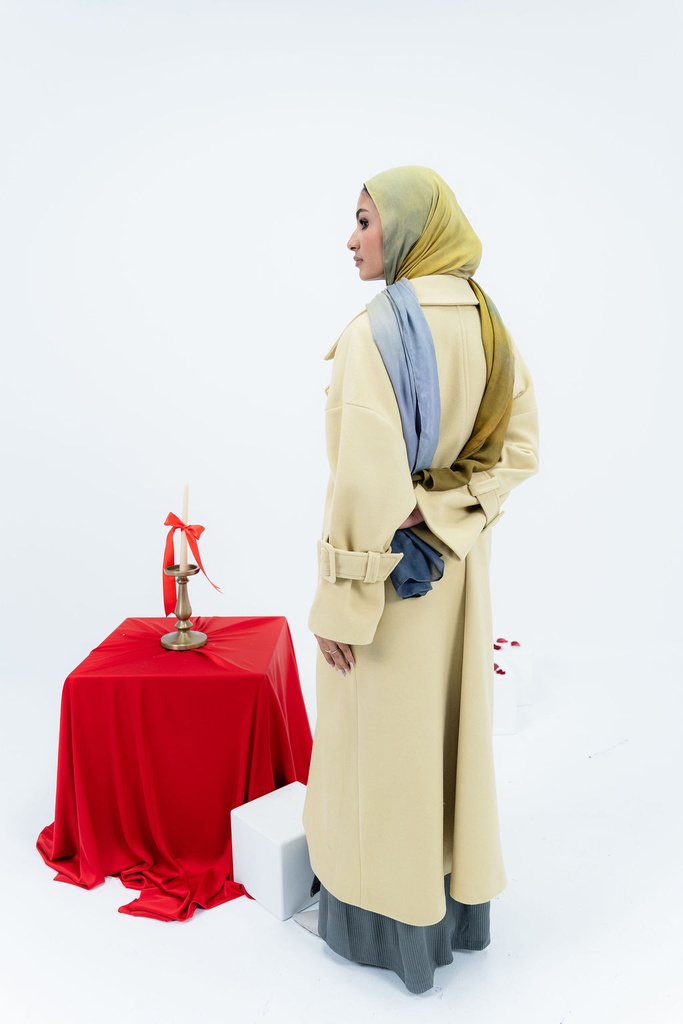 Butter Yellow Rue Trench Coat  