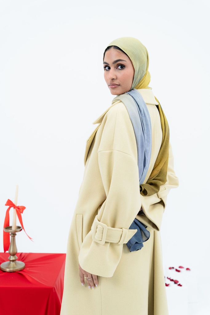 Butter Yellow Rue Trench Coat  