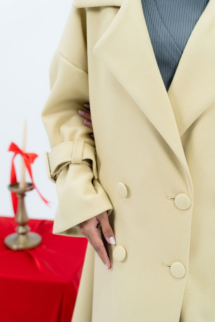 Butter Yellow Rue Trench Coat  