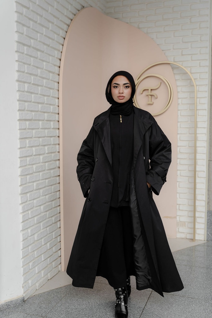 Black Crete Coat