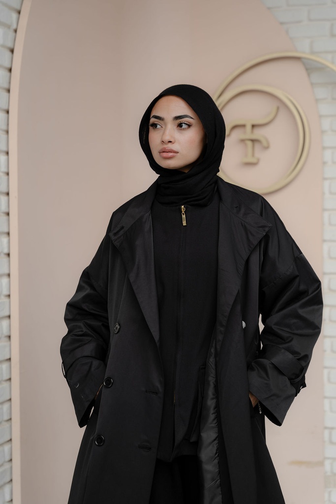 Black Crete Coat