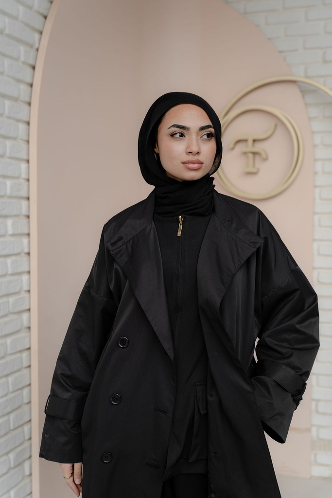 Black Crete Coat