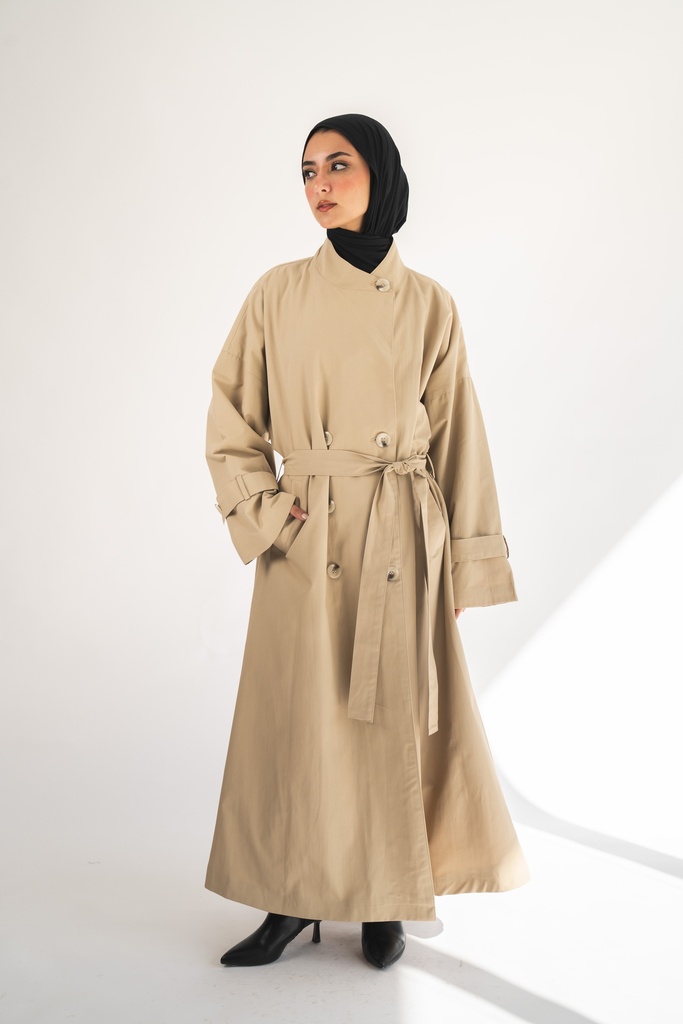 Beige Crete Coat