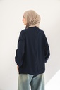 Navy Solana Blouse