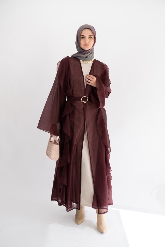 Plum Aleppo Kaftan  