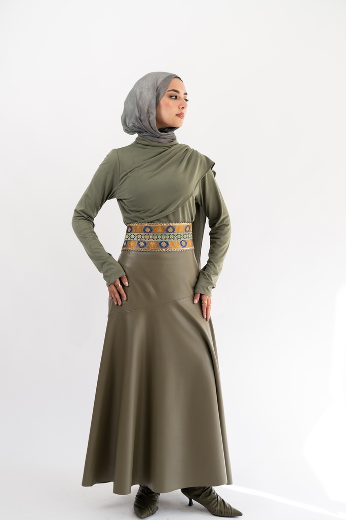 Olive Byblos Skirt  