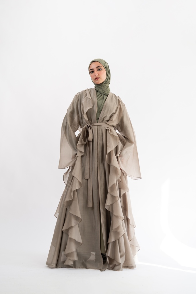 Greige Aleppo Kaftan   