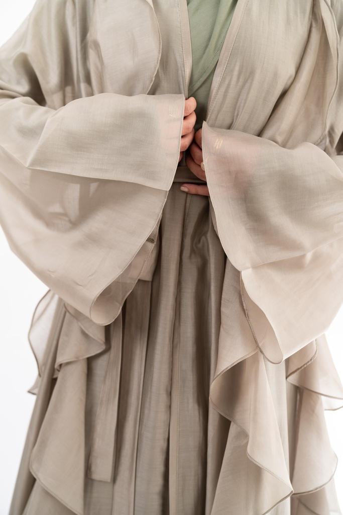 Greige Aleppo Kaftan   