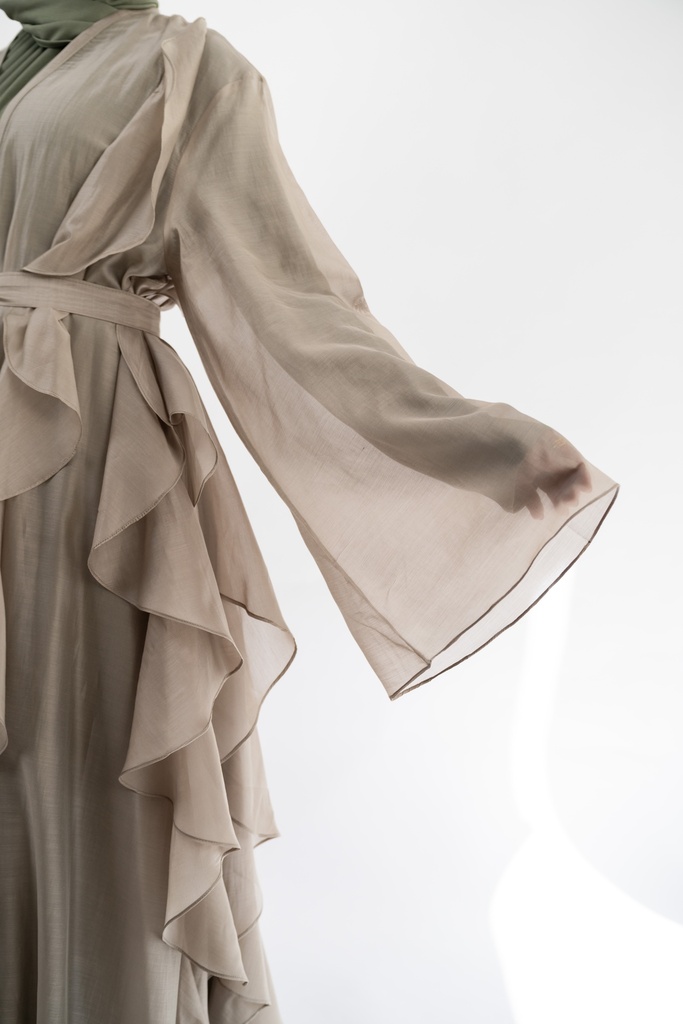 Greige Aleppo Kaftan   