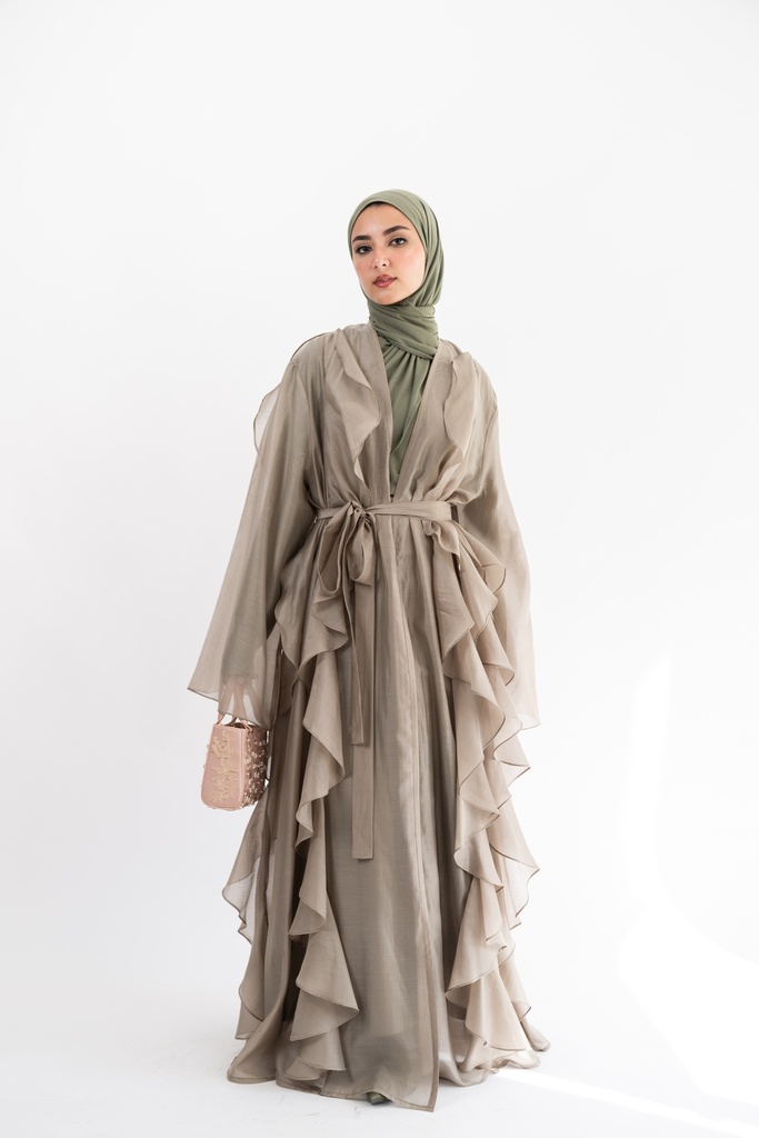 Greige Aleppo Kaftan   