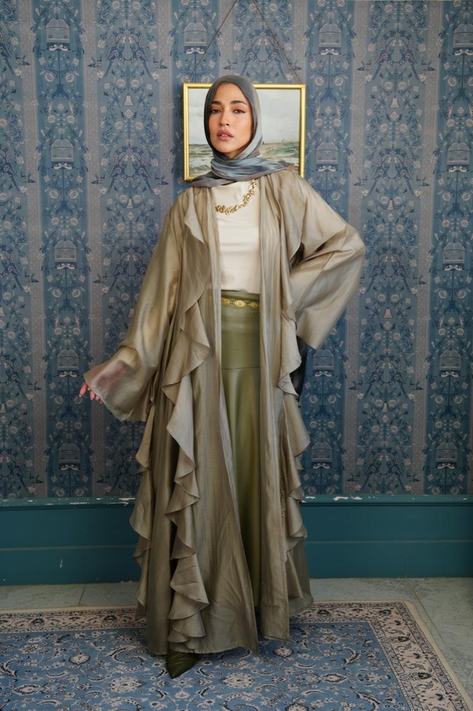 Greige Aleppo Kaftan   