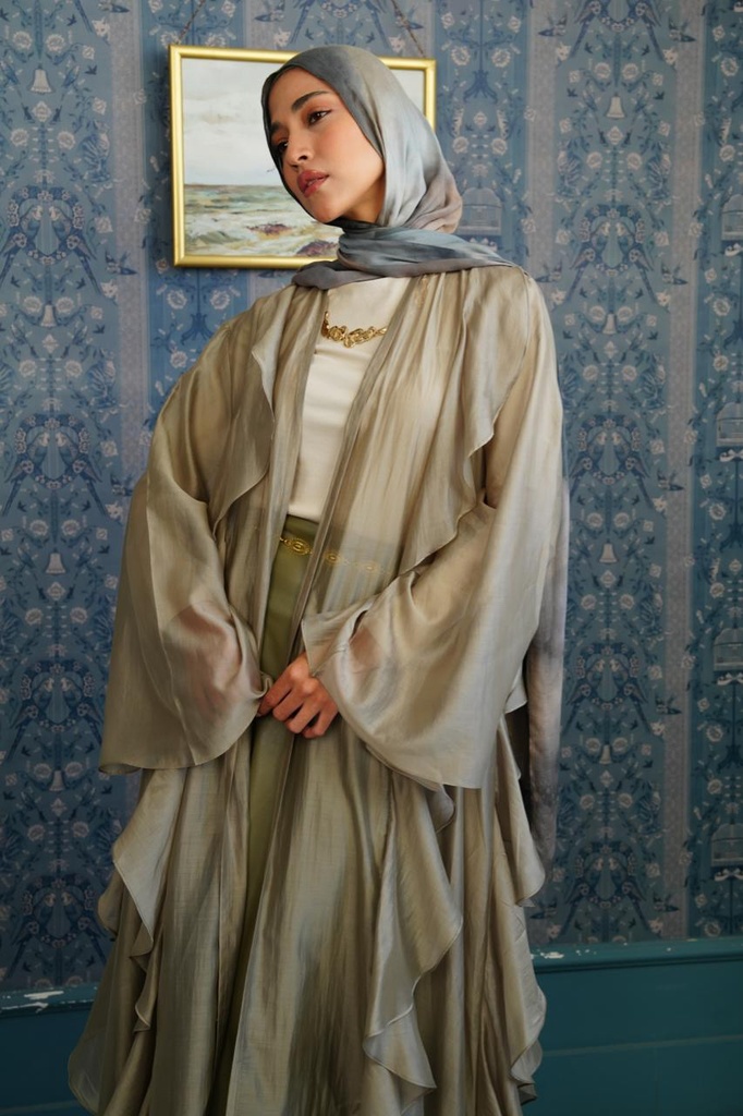 Greige Aleppo Kaftan   