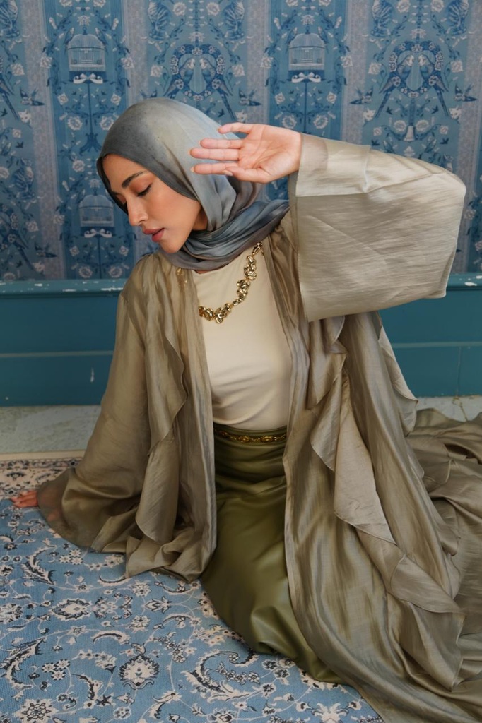 Greige Aleppo Kaftan   