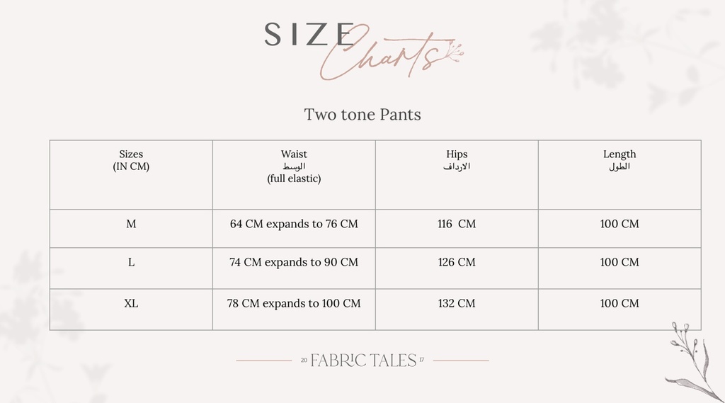 Two tone pants