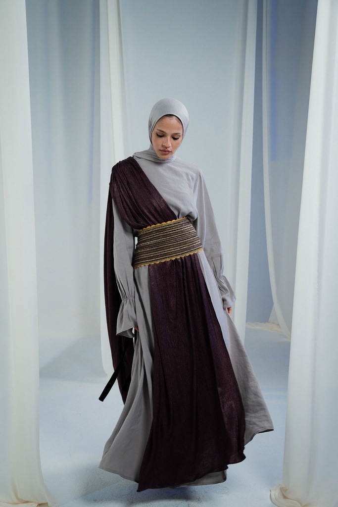 Greige Sham Abaya  