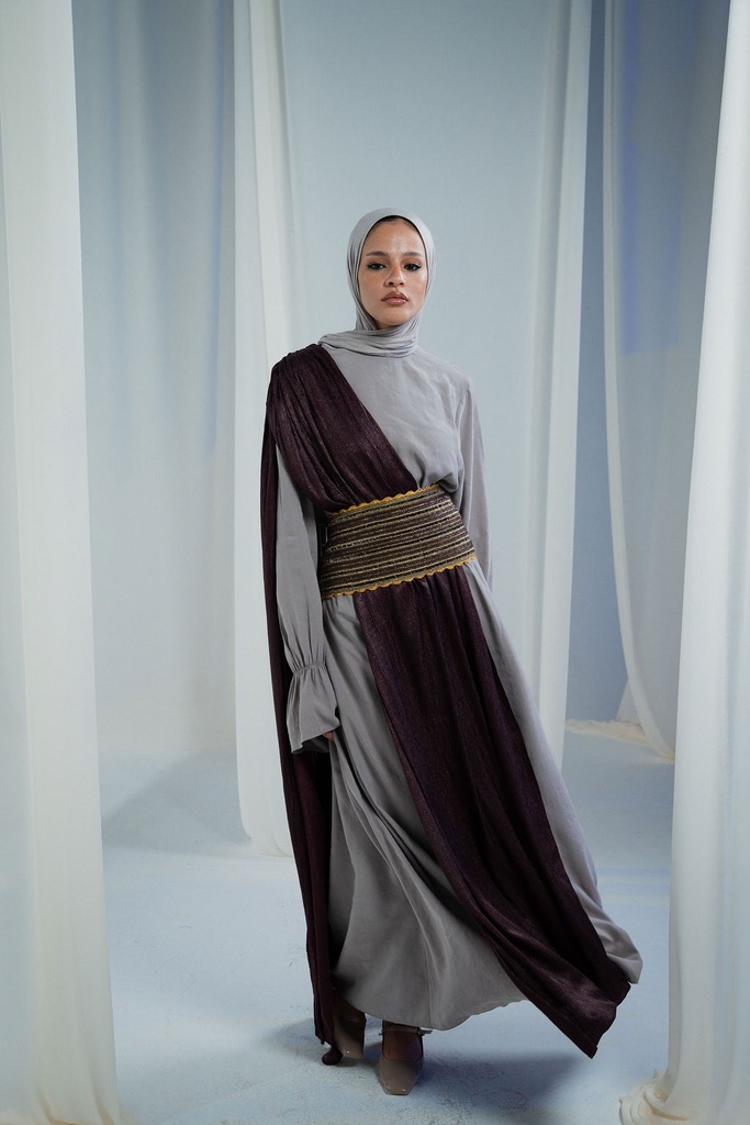 Greige Sham Abaya  
