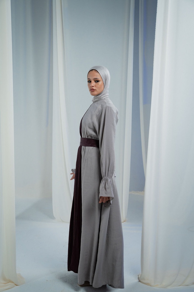 Greige Sham Abaya  