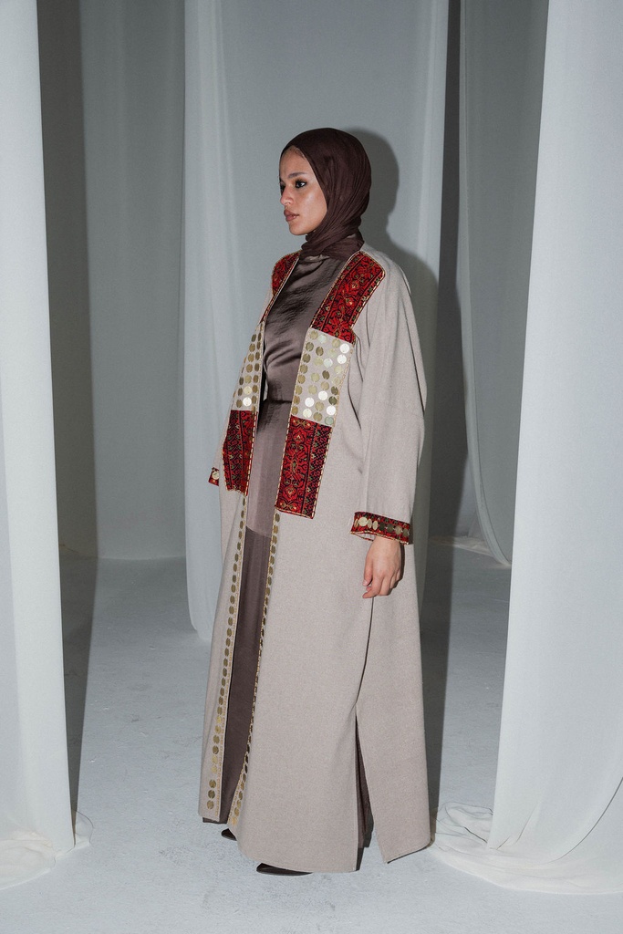 Beige Baghdad Kaftan 