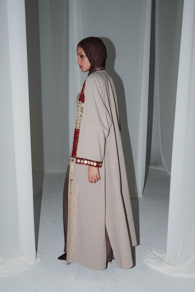Beige Baghdad Kaftan 