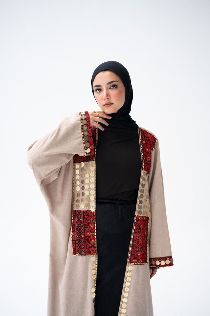 Beige Baghdad Kaftan 