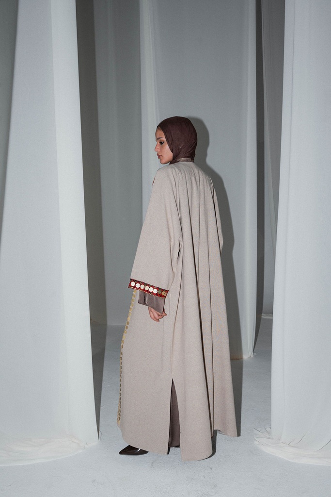 Beige Baghdad Kaftan 