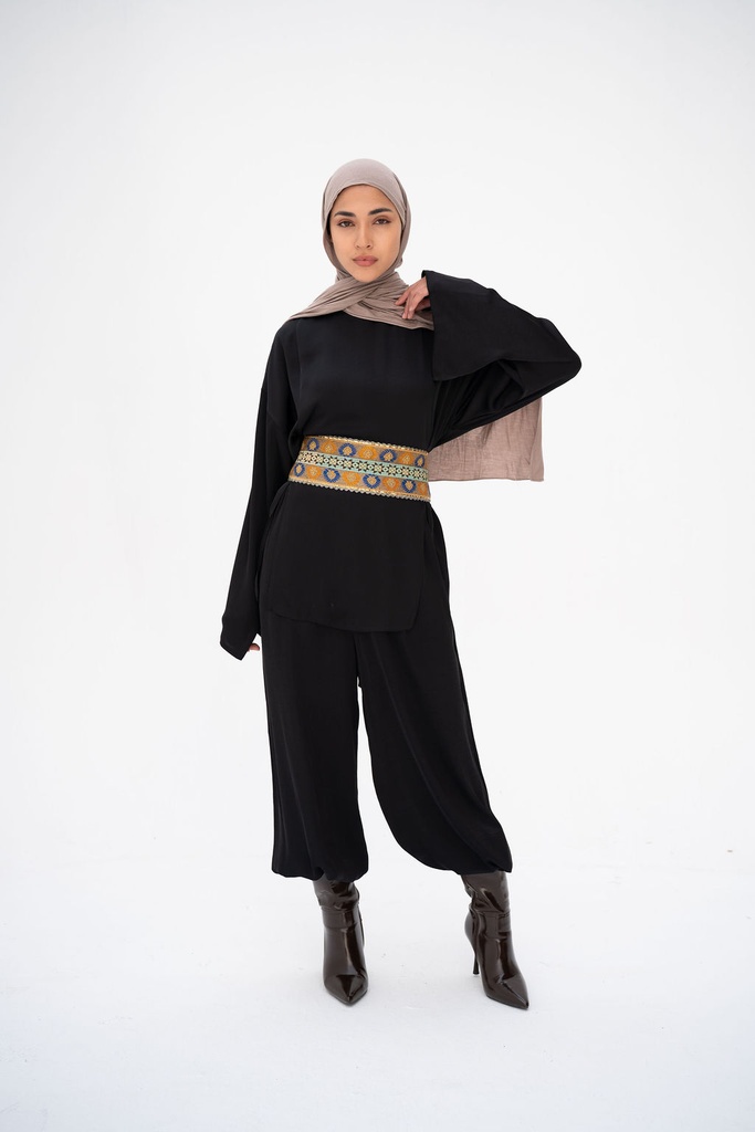Black Tiran Pants