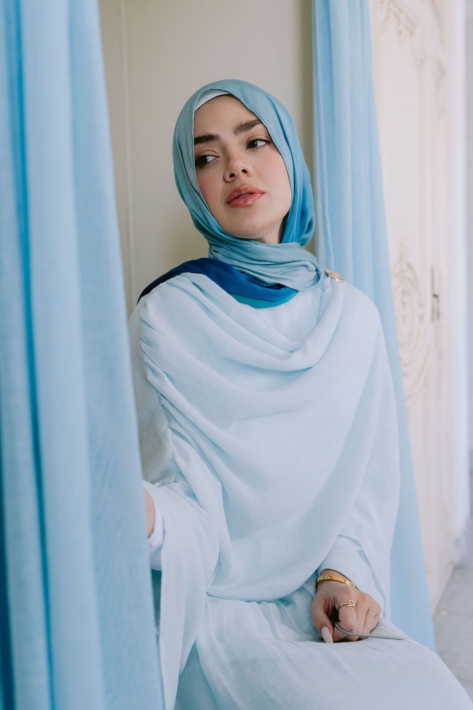 Mist Swan Cape Blouse