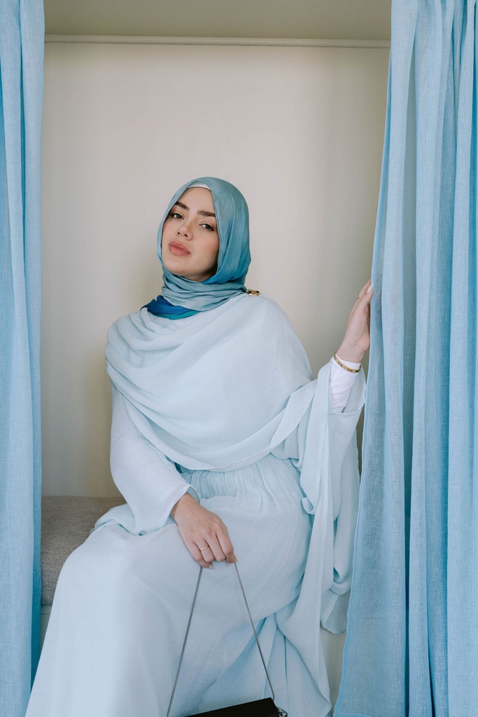 Mist Swan Cape Blouse