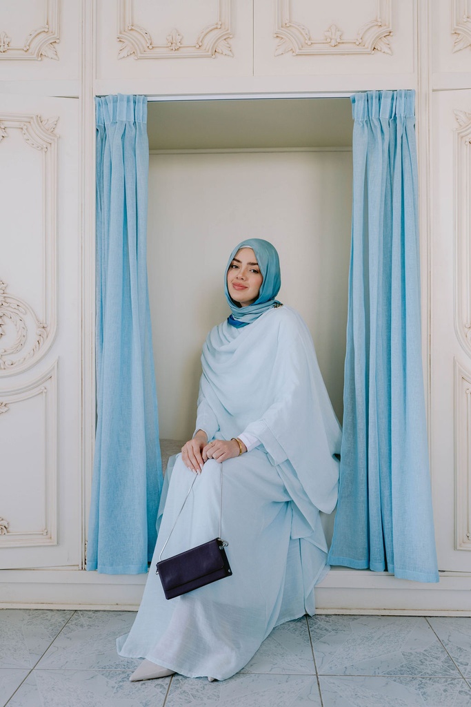 Mist Swan Cape Blouse