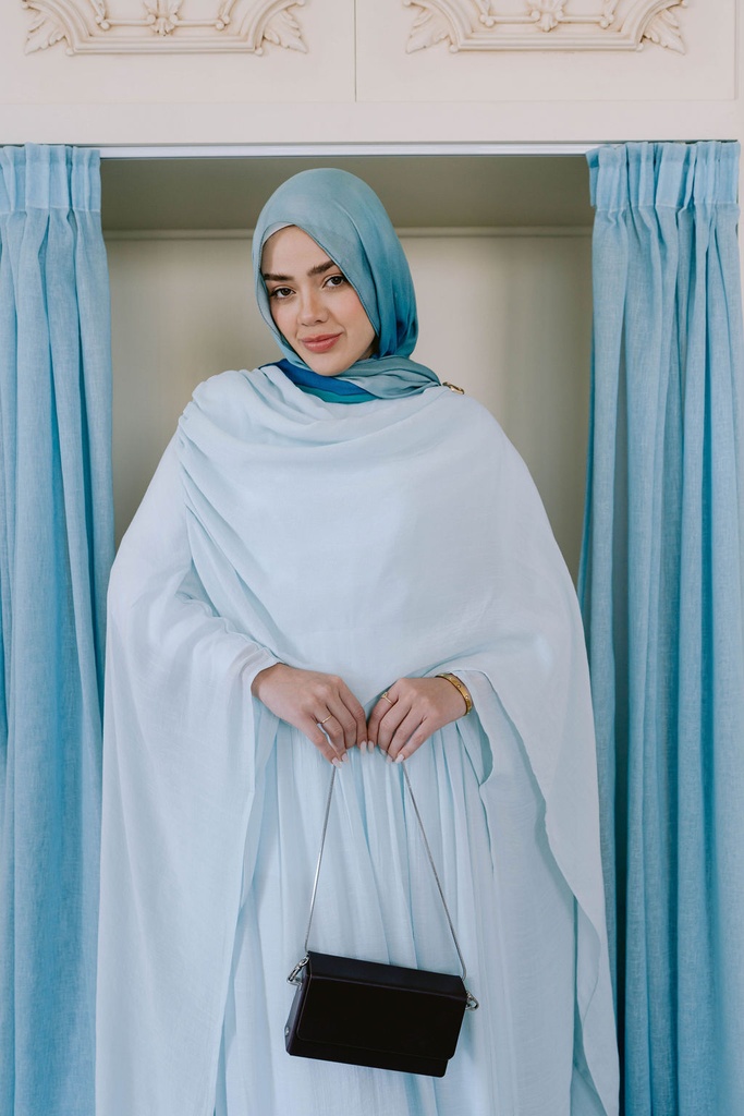 Mist Swan Cape Blouse