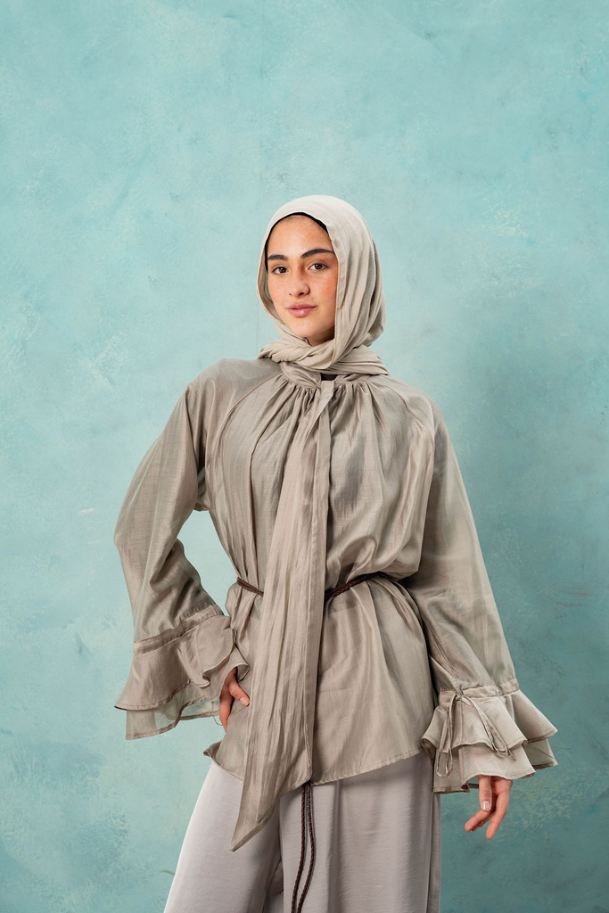 Greige Cyprus Blouse  