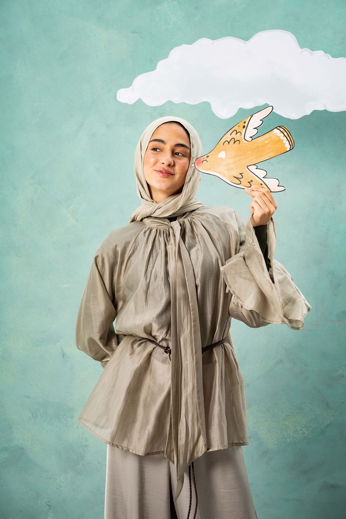 Greige Cyprus Blouse  