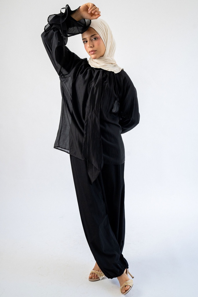 Black Cyprus Blouse