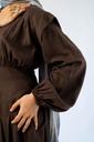 Chocolate Genoa Dress