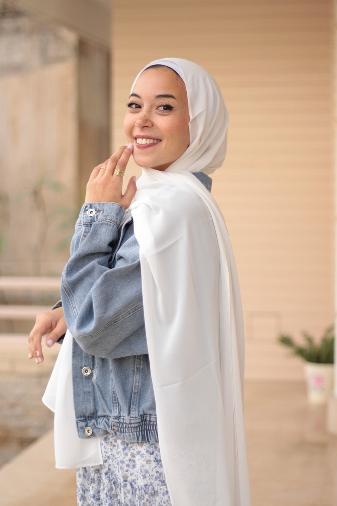 Sky Chiffon Veil