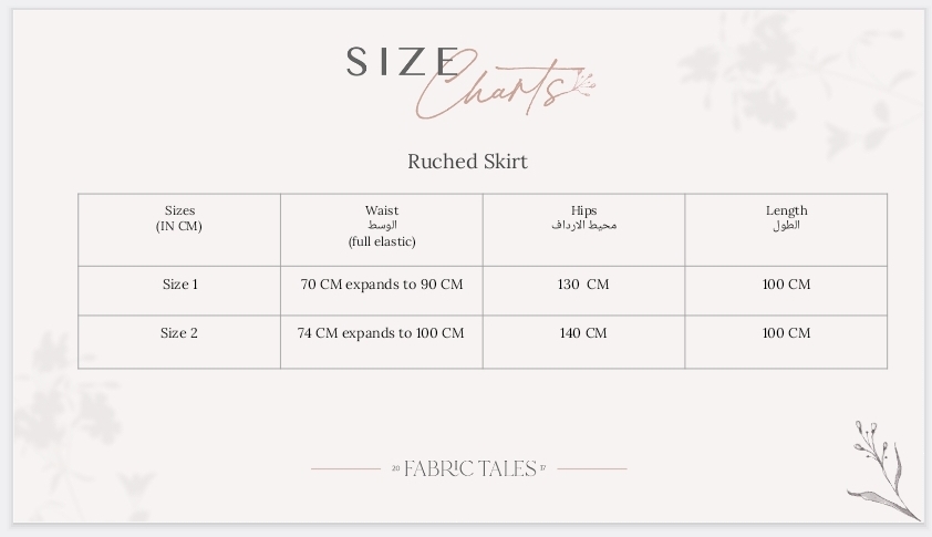 Offwhite Ruched Skirt