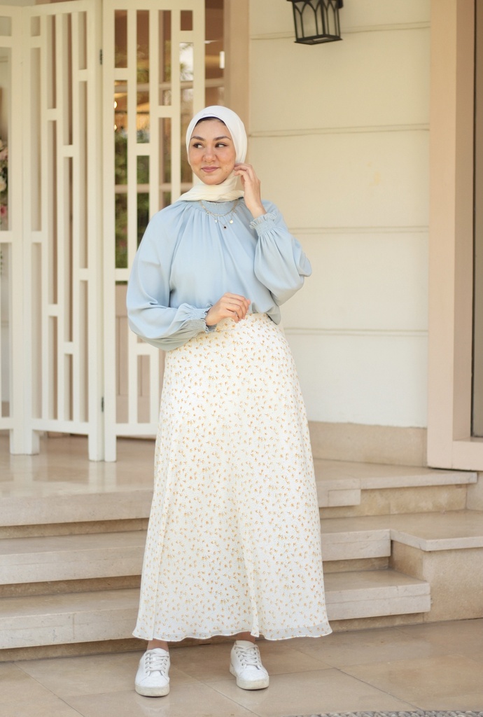 Sky Turtleneck Blouse