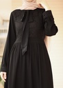 RIbbon Black Abaya
