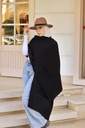 Poppy Black Shawl