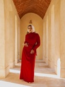 Red Aleena Wrap Dress