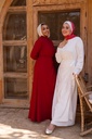 Red Aleena Wrap Dress