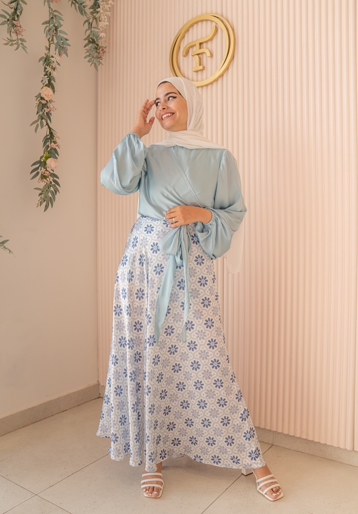 Lunara Satin Skirt