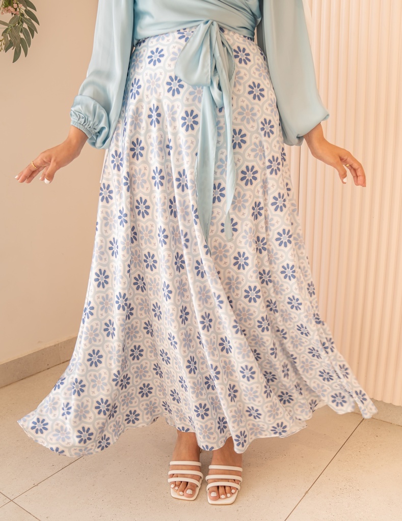 Lunara Satin Skirt