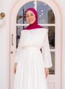 Raspberry Chiffon Veil