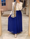 Royal Blue Pleated Skirt