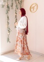 Burgundy Chiffon Veil