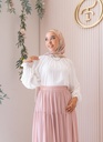 White Turtleneck Blouse